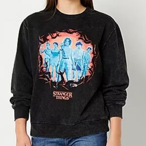 Stranger Things Black Graphic Sweatshirt